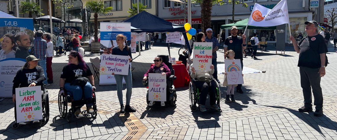 Europäischer Protesttag zur Gleichstellung von Menschen mit Behinderungen